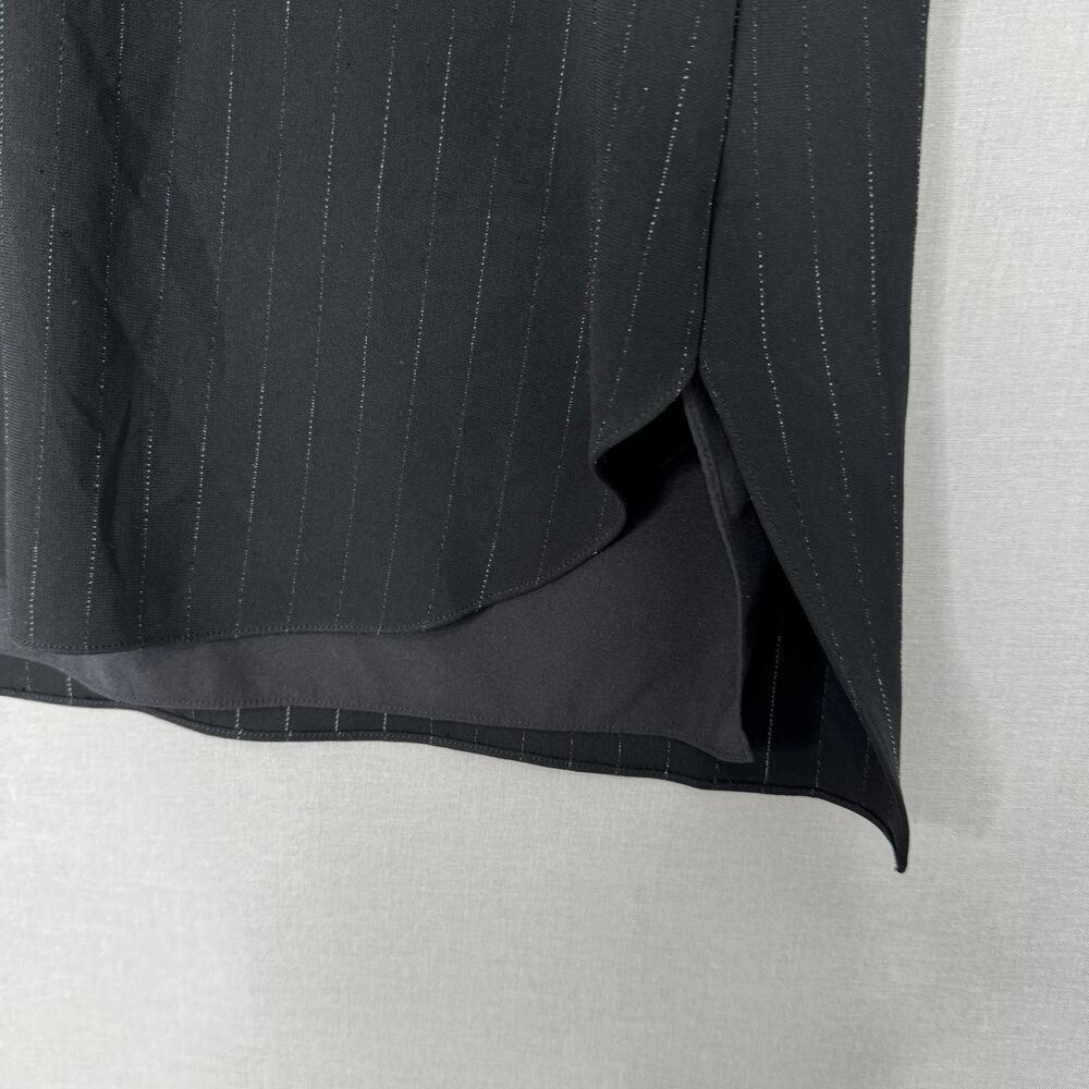 MM.LaFleur Rhonda Top Womens Large Black Pinstripe V Neck Blouse Tank Office - Picture 4 of 12